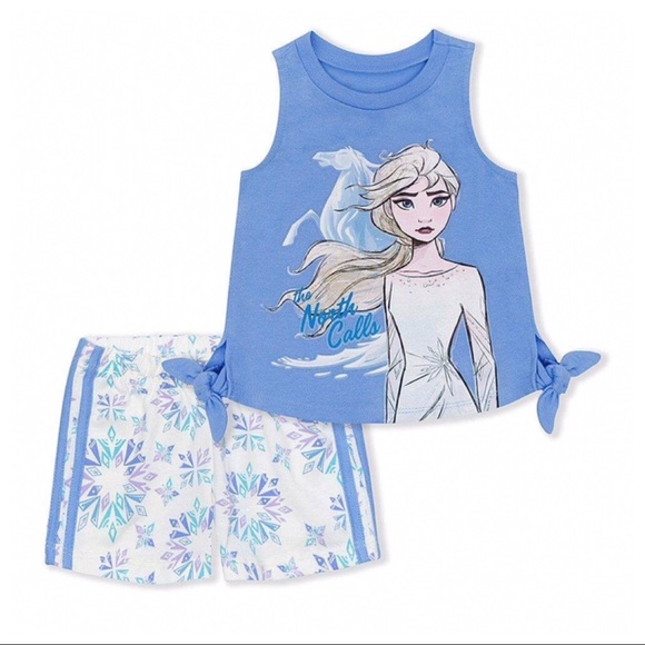 Disney Frozen Elsa Sleeveless Shorts Set